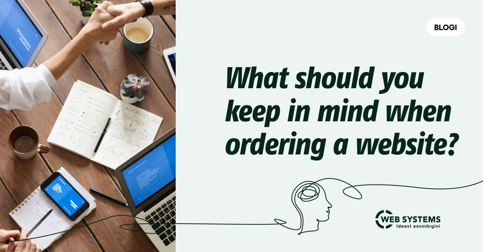 Ordering a website