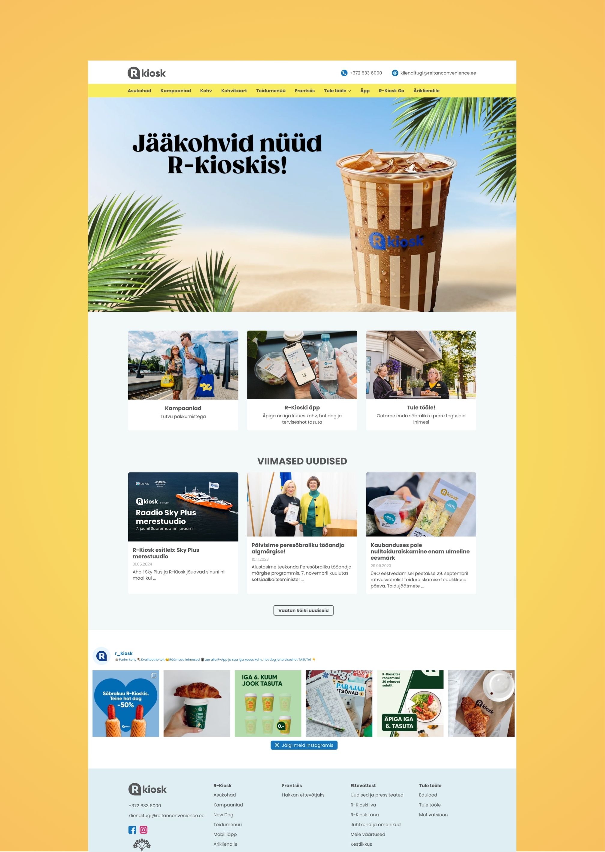 R-Kiosk 3 R-kiosk avaleht koguvaade