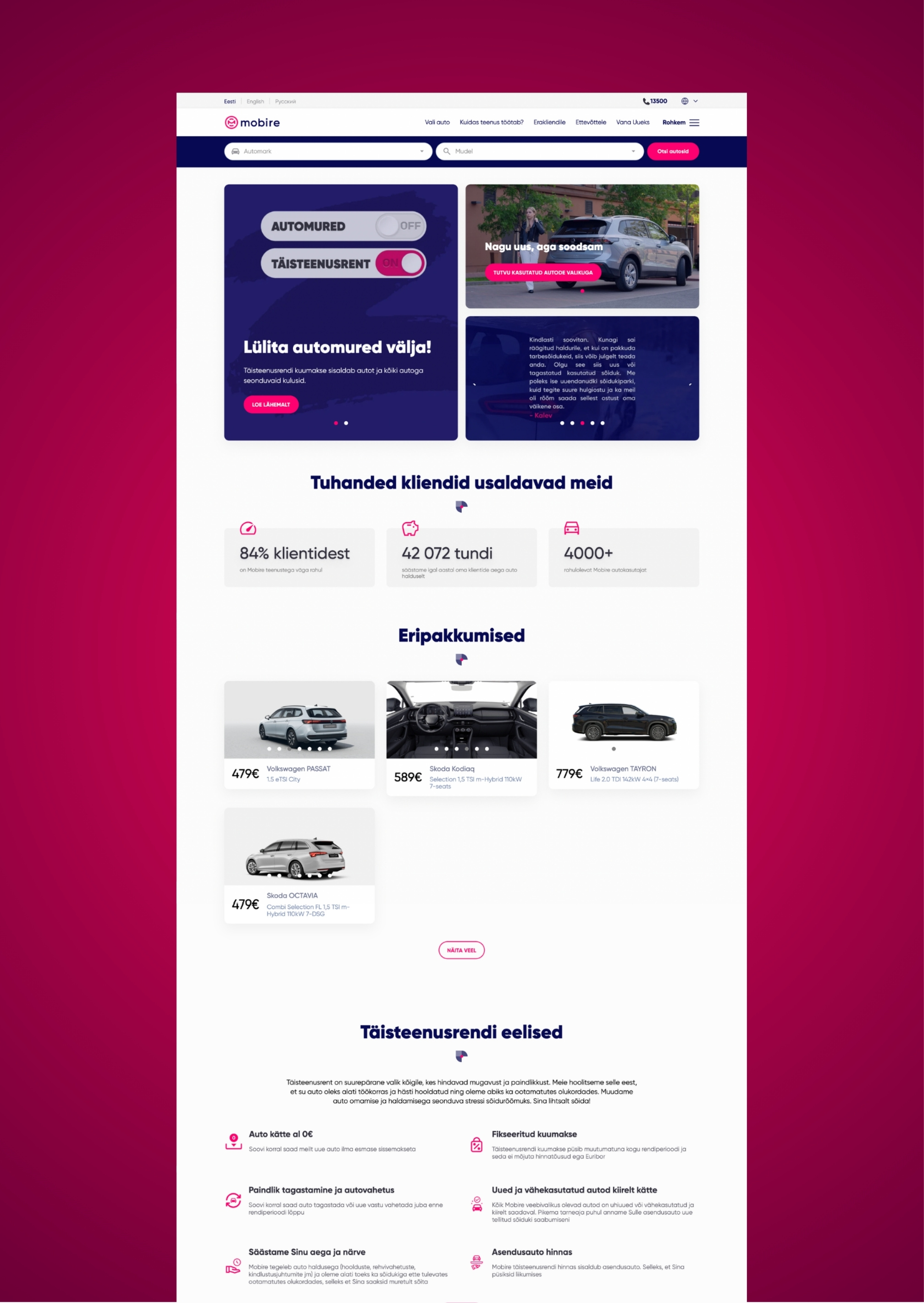 Mobire 3 mobire web systems koguvaade