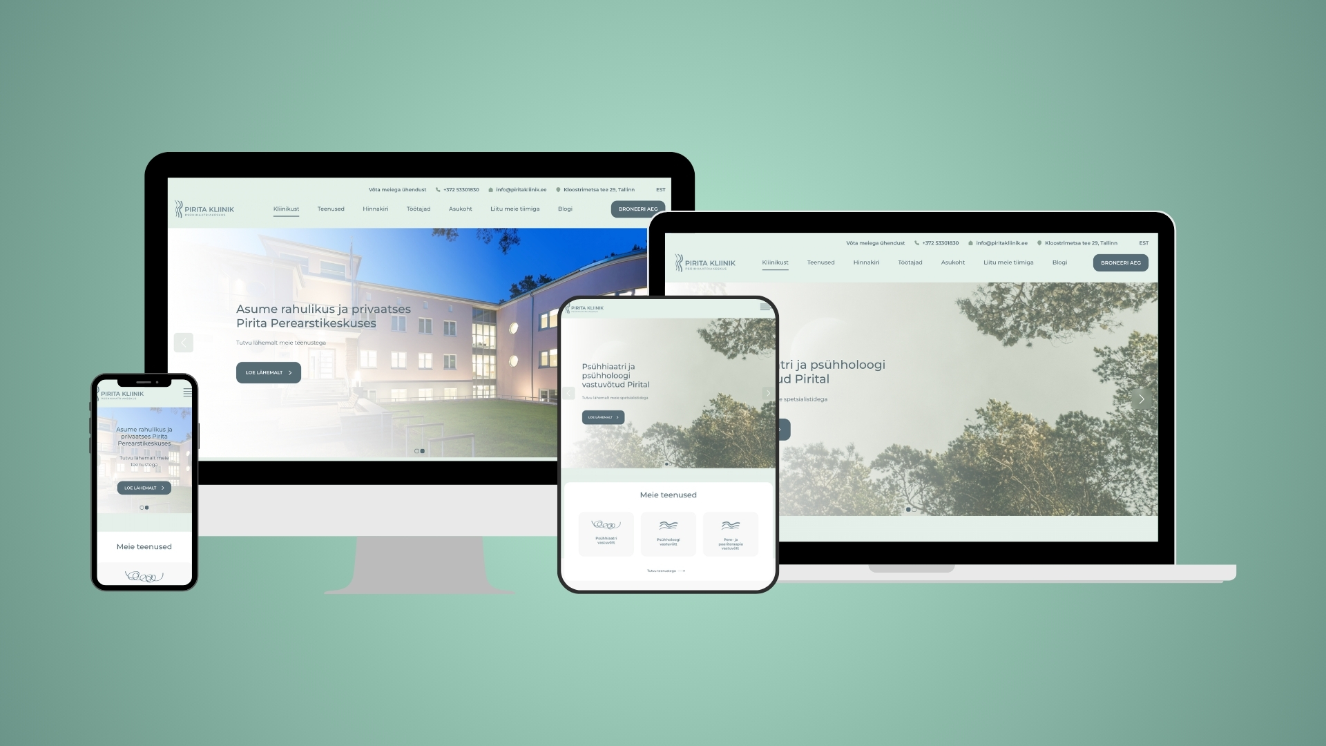 Pirita kliinik 1 pirita kliinik web systems avalehed