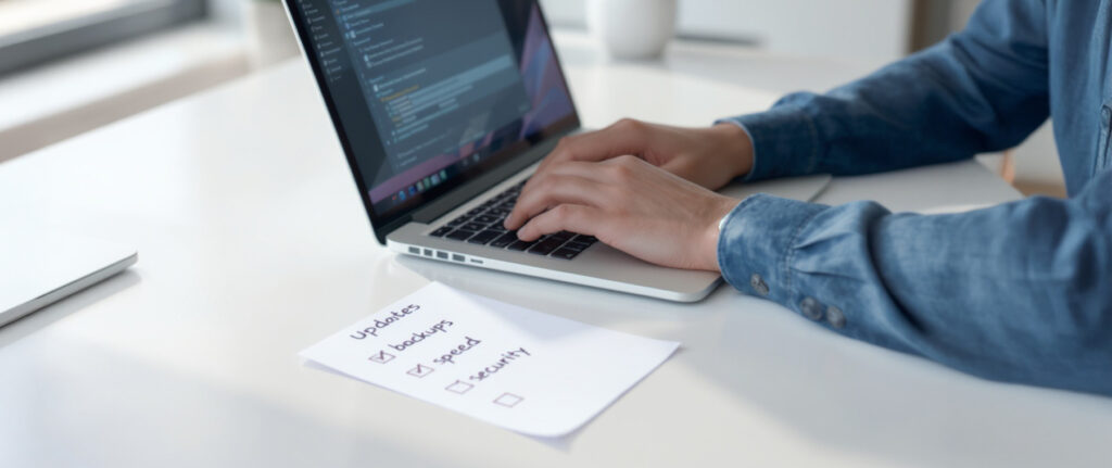 CMS-i uuendamine; kõrval kontrollnimekiri: uuendused, varukoopiad, kiirus, turvalisus