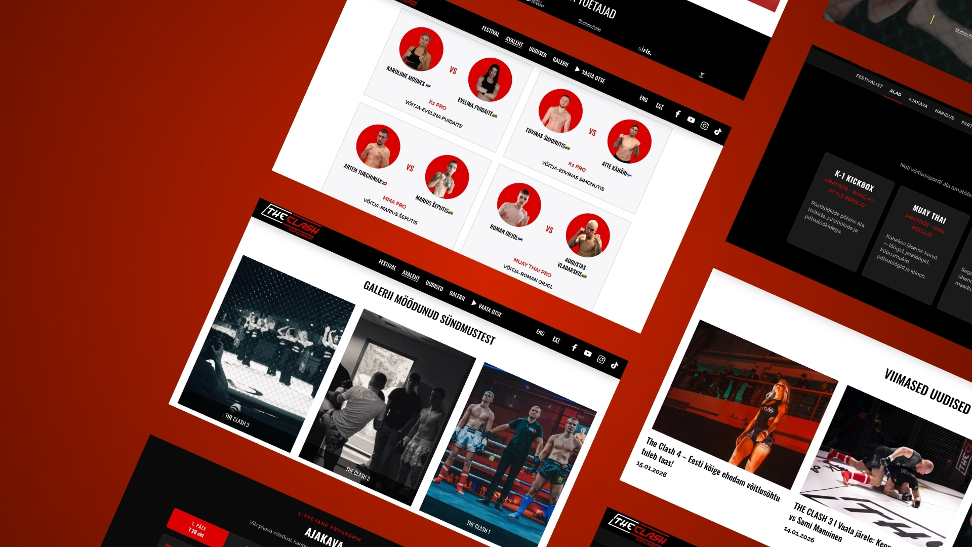 The Clash 2 theclash web systems erinevad vaated