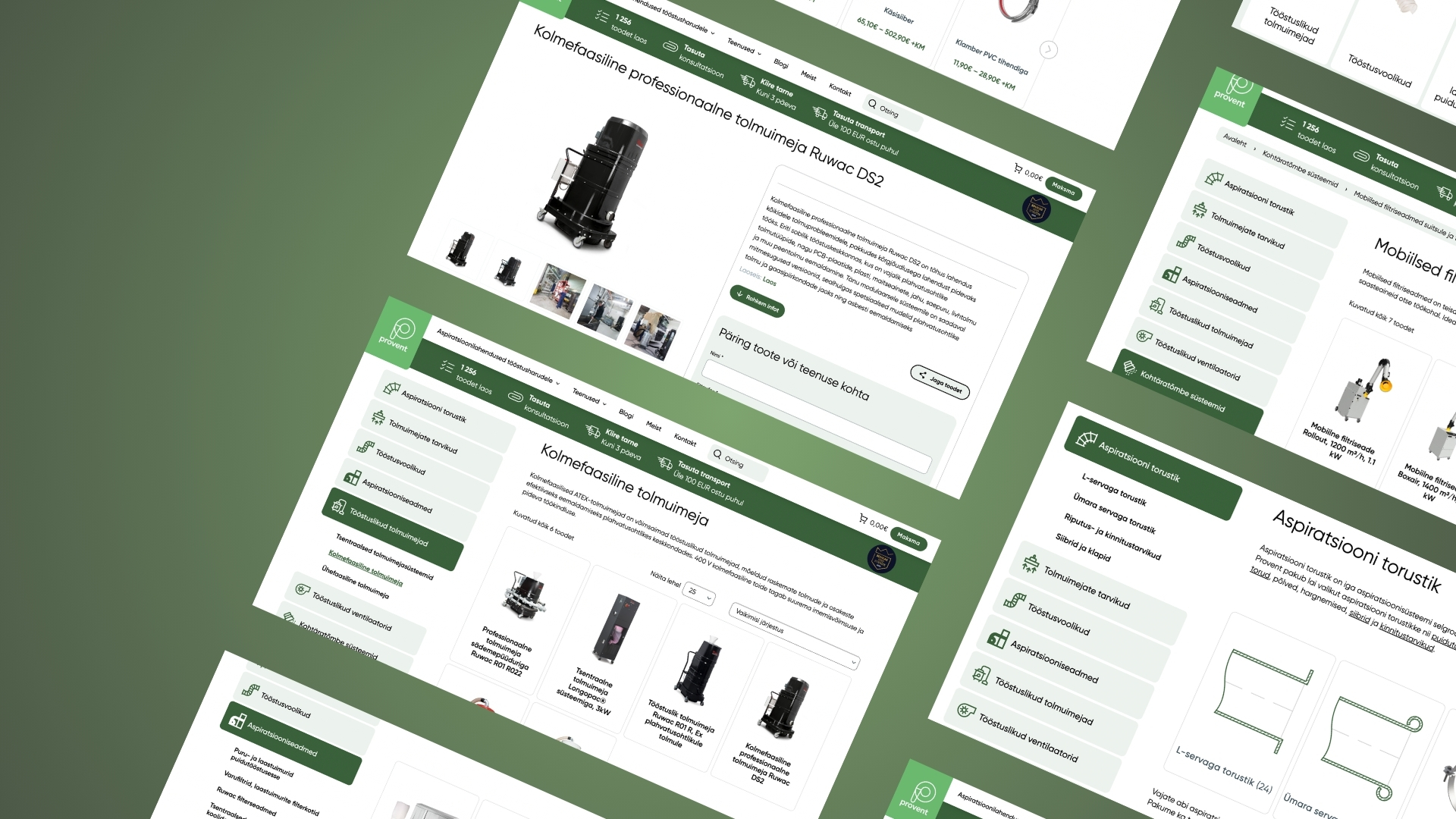 Provent 3 provent web systems toodete vaated